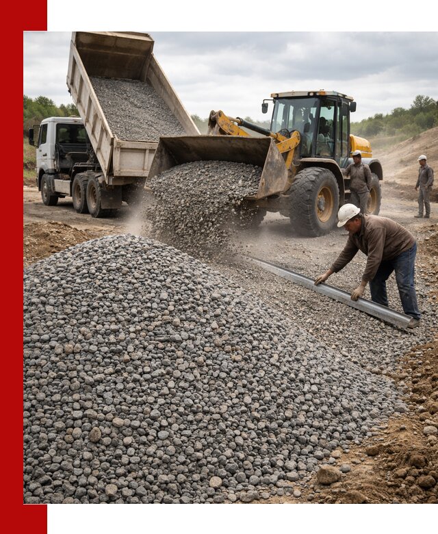 Гравийный щебень фракция 5-20 с доставкой в Рузаевке