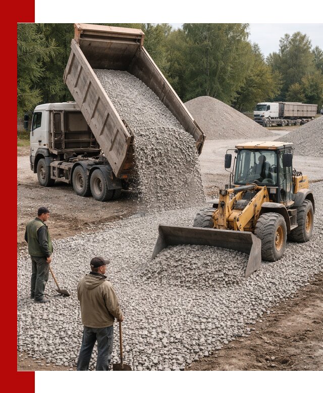 Купить гравийный щебень фракция 20-40 в Рузаевке с доставкой