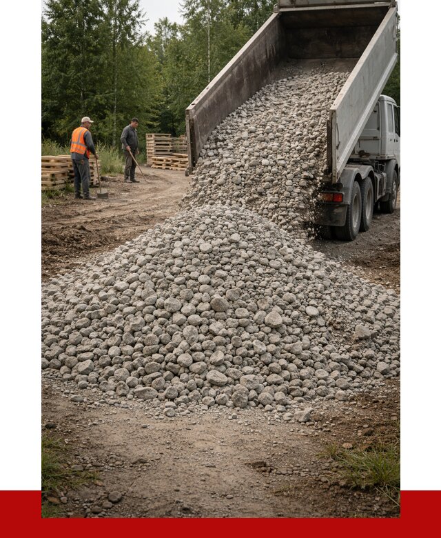 гравийный щебень фракция 70-120 в Рузаевке от 2540 р. ПРОНЕРУДРзв