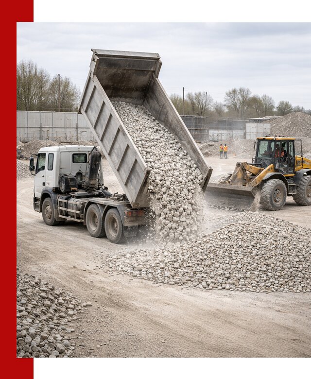 Доставка и продажа известнякового щебня в Рузаевке