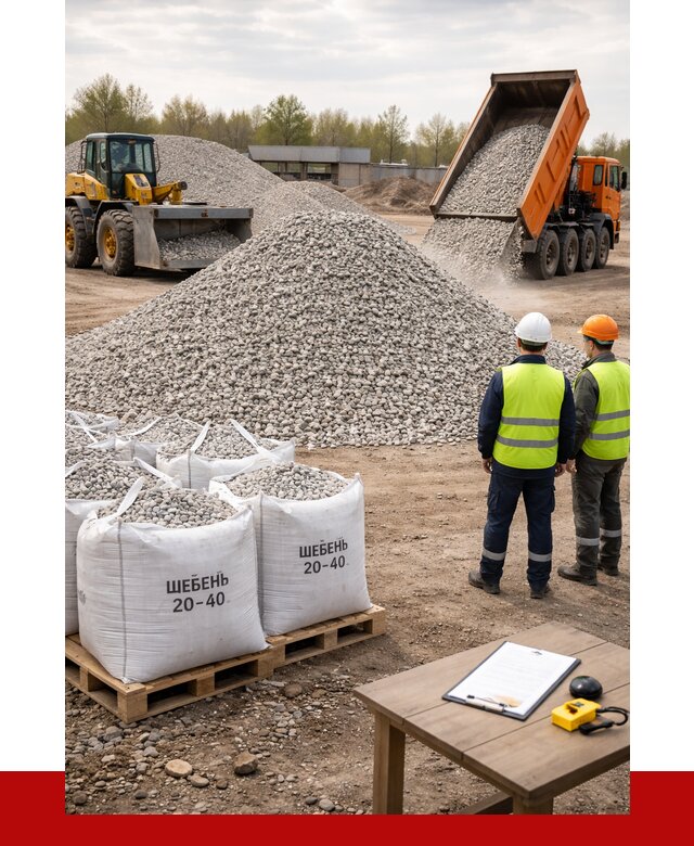 Известняковый щебень 20-40 в Рузаевке от 2177 р. ПРОНЕРУДРзв