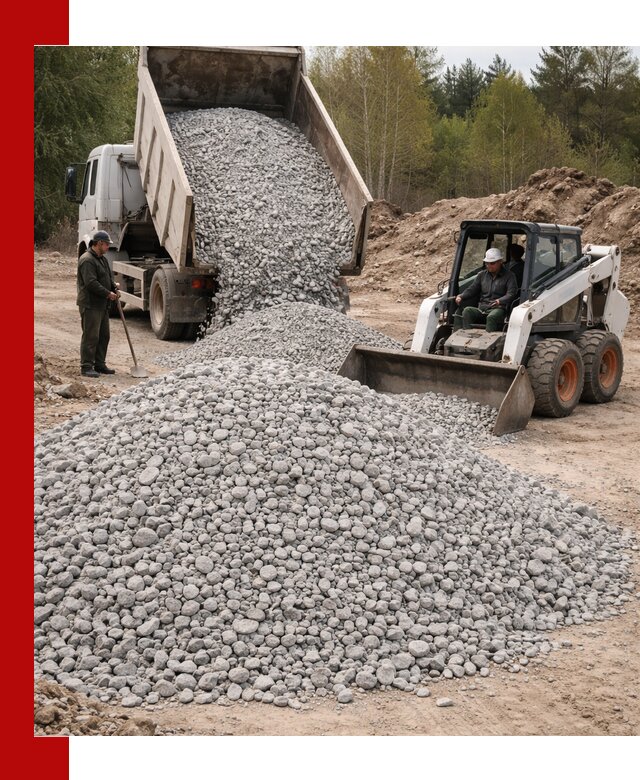 Доставка доломитового щебня в Рузаевке напрямую от карьера