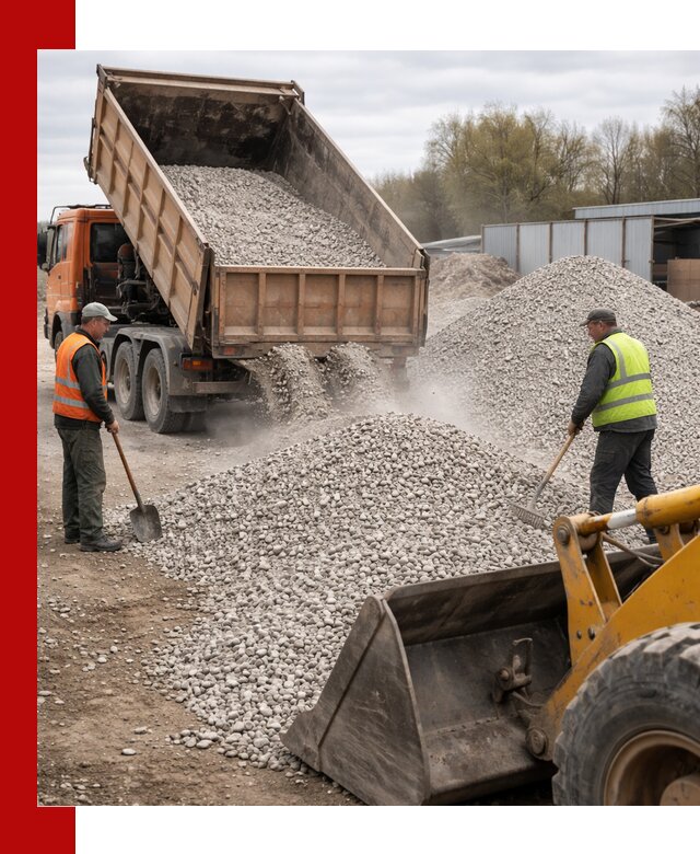 Доломитовый щебень фракции 5-20 с доставкой в Рузаевке