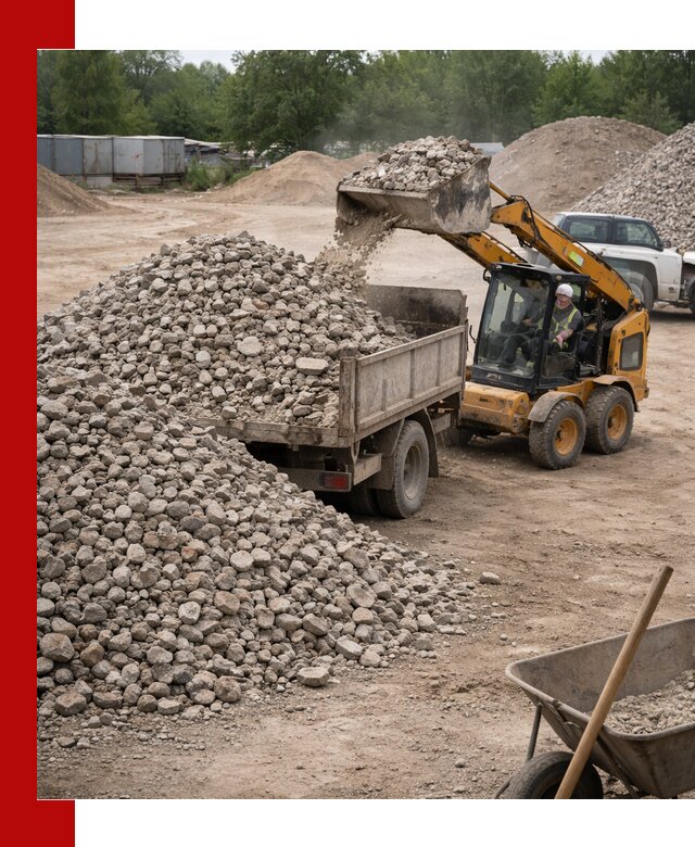 Доставка вторичного щебня в Рузаевке для строительных работ