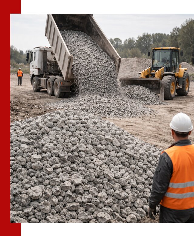 Доставка бетонного щебня фракции 20-40 в Рузаевке