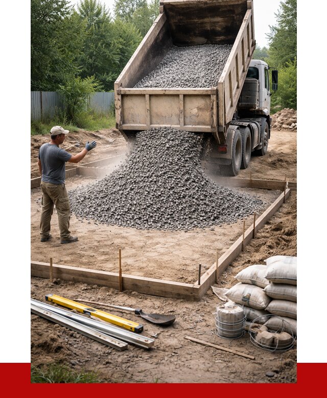 Купить щебень для фундамента в Рузаевке от 4666 р. | ПРОНЕРУДРзв