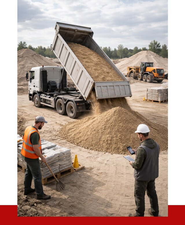 Карьерный песок с доставкой в Рузаевке от 3732 р. ПРОНЕРУДРзв