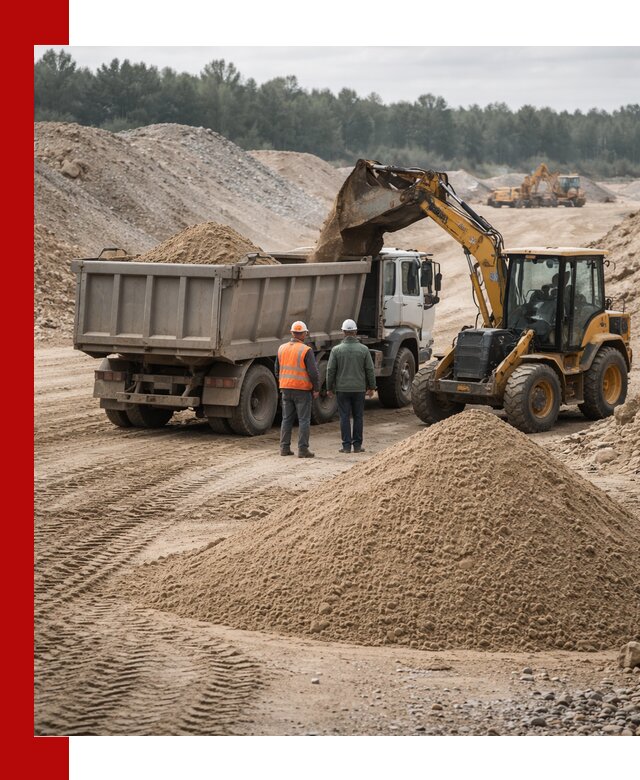 Карьерный среднезернистый песок с доставкой в Рузаевке