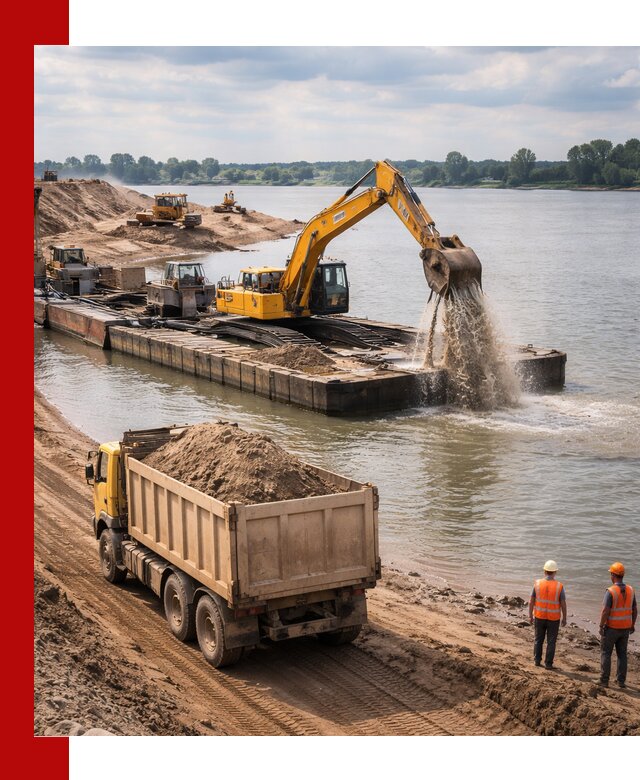 Намывной песок с доставкой в Рузаевке оптом и в розницу