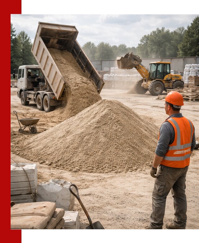 Доставка строительного песка с самосвалом в Рузаевке