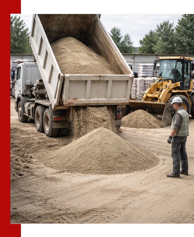 Поставка и доставка песка для бетона в Рузаевке