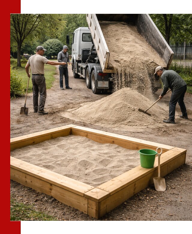 Песок для песочницы с доставкой в Рузаевке недорого и чистый