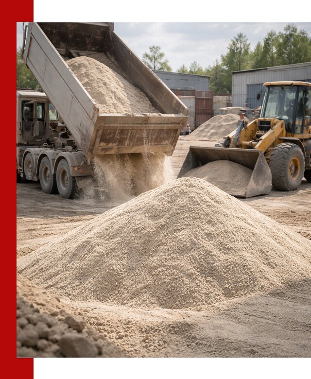 Кварцевый песок с доставкой в Рузаевке для строительных работ