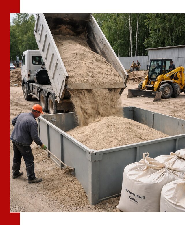 Кварцевый песок для фильтра в Рузаевке — доставка и качество