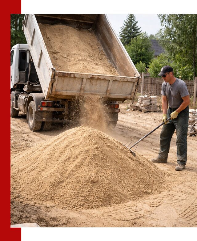Доставка сухого песка самосвалами в Рузаевке