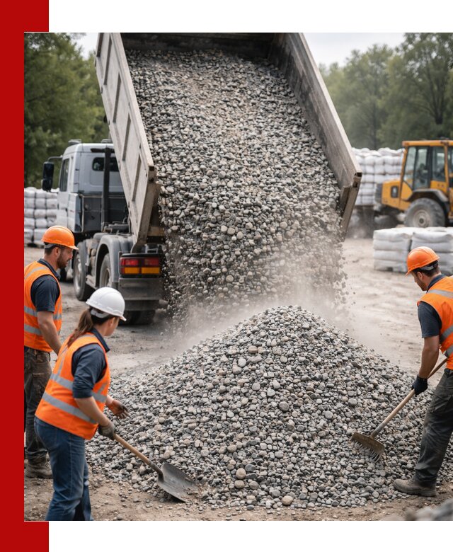 Доставка гравия и камня в Рузаевке оптом и в розницу