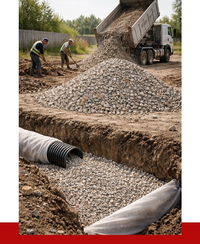 Гравий для дренажа в Рузаевке от 2281 р., доставка ПРОНЕРУДРзв