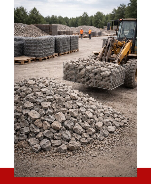 Камень для габионов фракция 70-150 в Рузаевке от 4355 р. | ПРОНЕРУДРзв