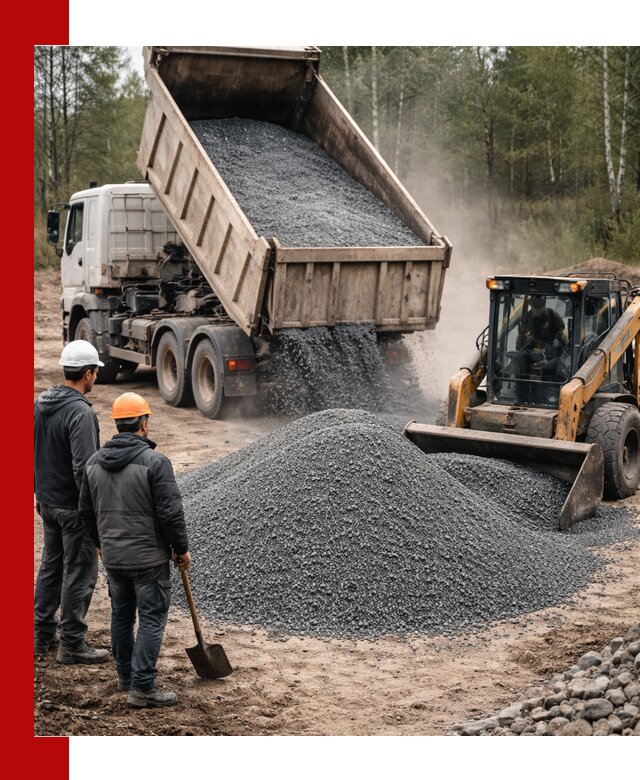 Гранитный отсев 0-5 с доставкой и разгрузкой в Рузаевке