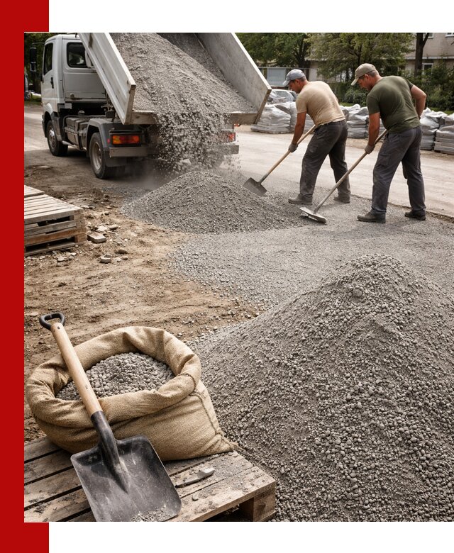 Отсев для тротуарной плитки в Рузаевке — доставка и укладка