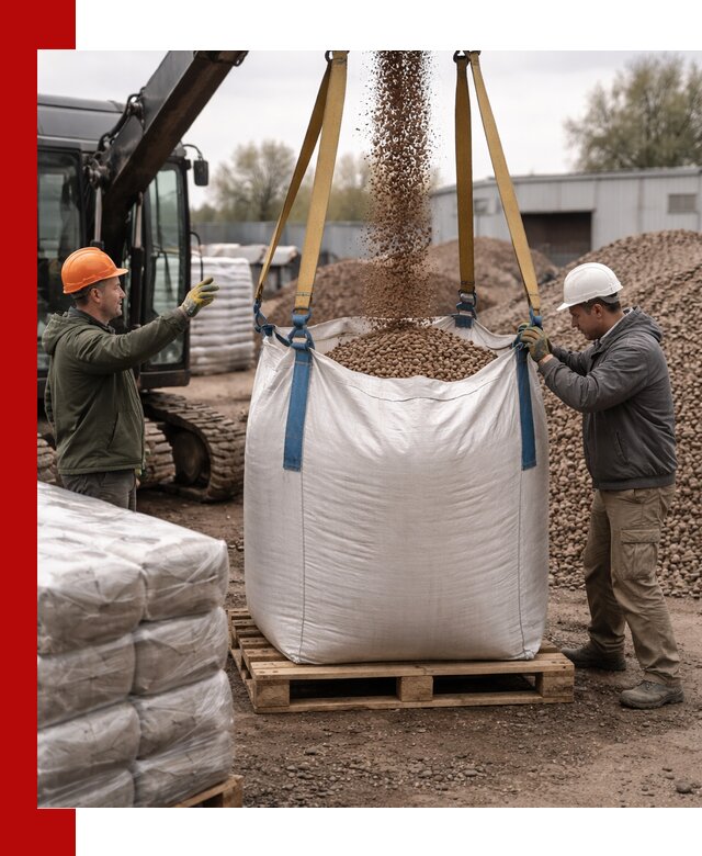 Керамзит в биг-бегах с доставкой в Рузаевке