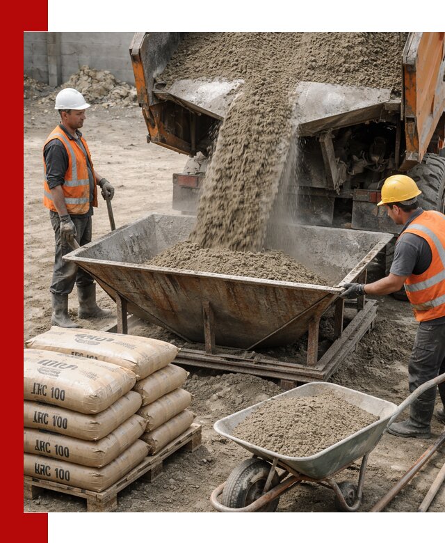 Доставка цементно-песчаной смеси М100 в Рузаевке