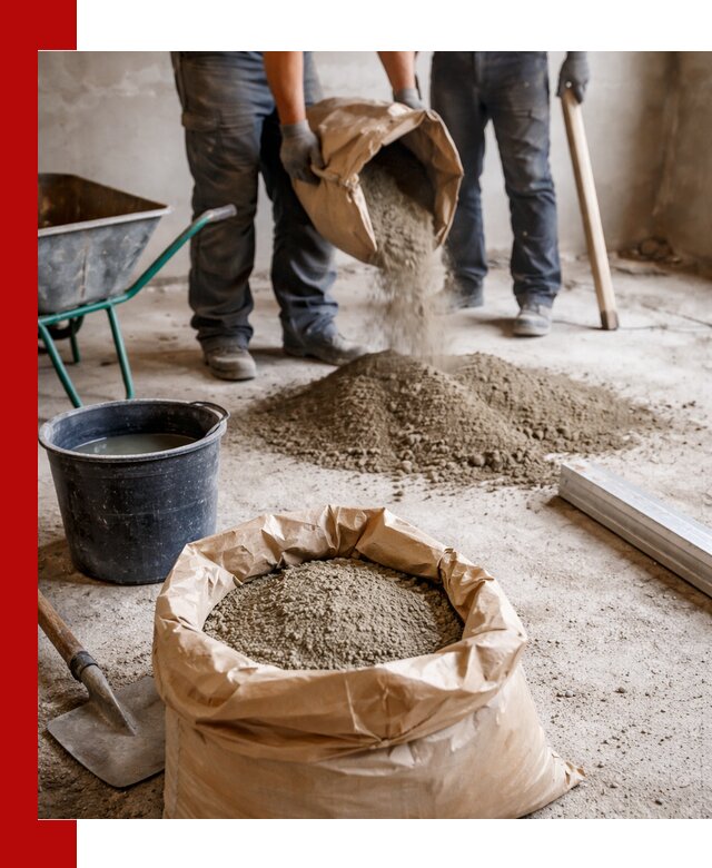 Доставка сухой смеси для стяжки в Рузаевке