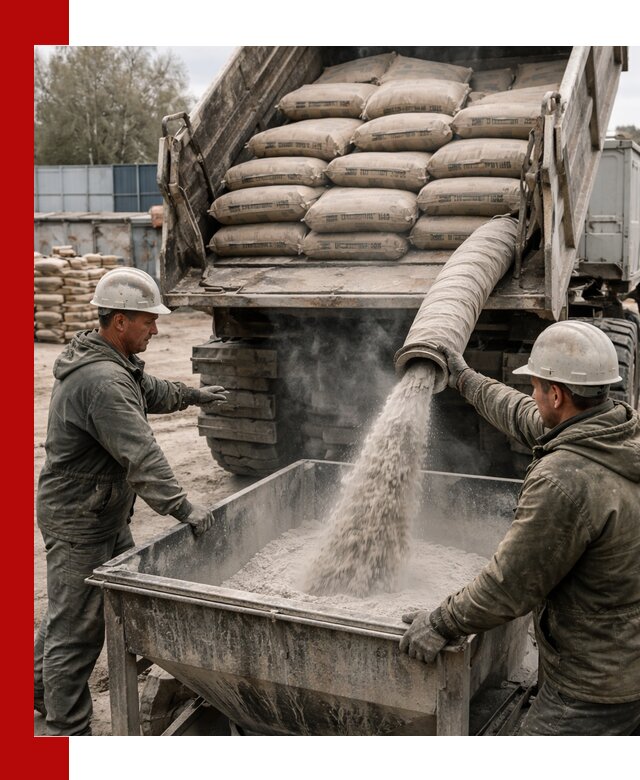 Доставка цемента М400 в Рузаевке оптом и в розницу