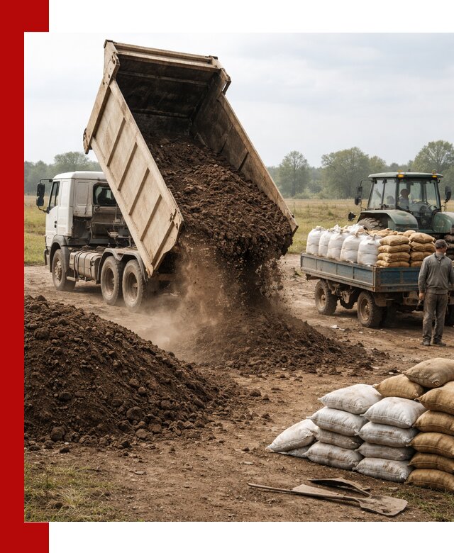 Доставка грунта и удобрений оптом в Рузаевке для сельхоз и строительства
