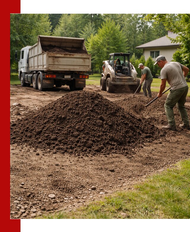 Доставка и укладка грунта для газона в Рузаевке