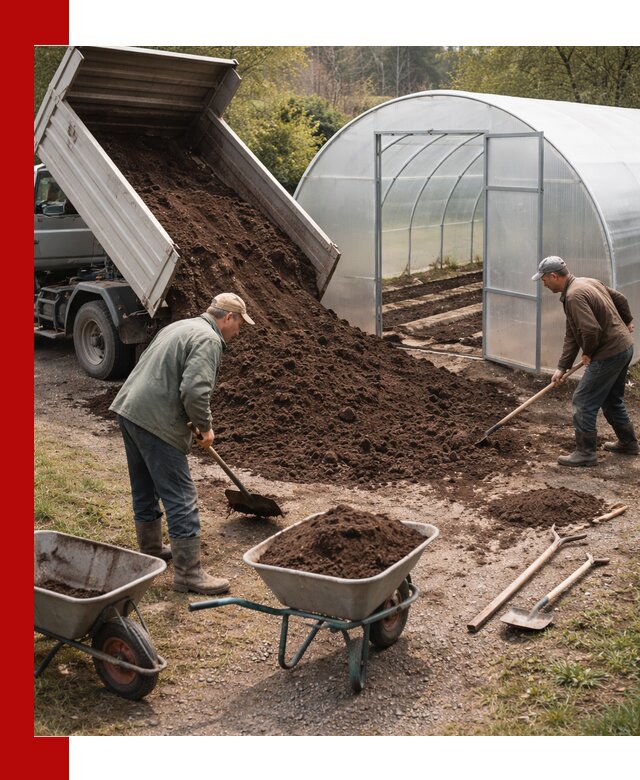 Грунт для теплицы с доставкой в Рузаевке — плодородный субстрат под растения