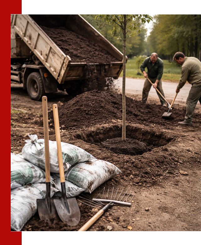 Грунт для посадки деревьев в Рузаевке — доставка и подготовка почвы