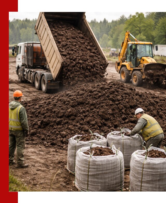 Доставка нейтрального торфа в Рузаевке оптом и в розницу