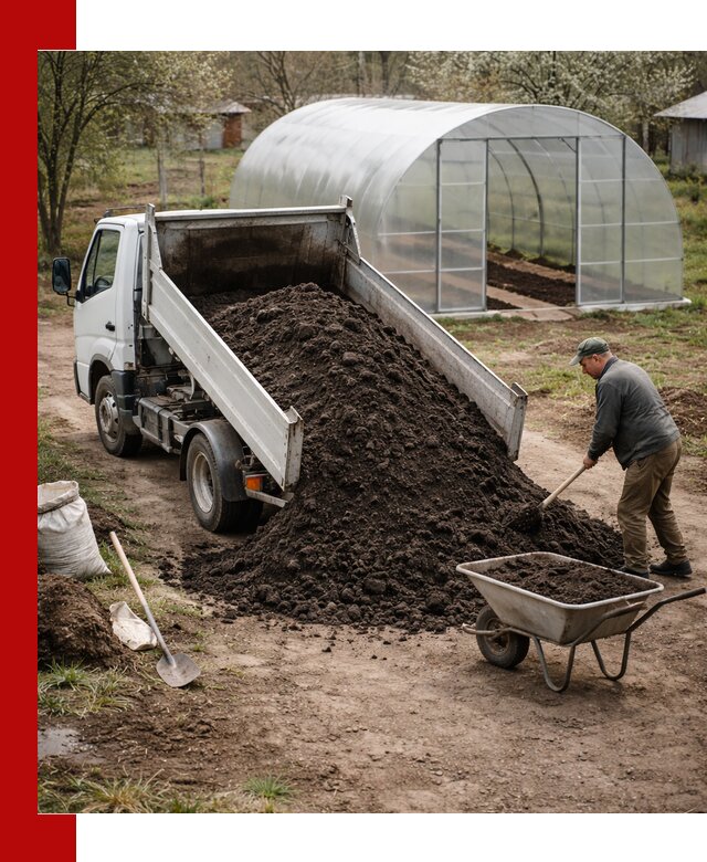 Чернозем для теплицы с доставкой в Рузаевке