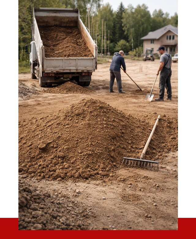 Суглинок для планировки в Рузаевке с доставкой от 4355 р. | ПРОНЕРУДРзв