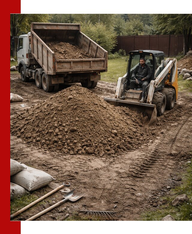 Суглинок для планировки участков в Рузаевке с доставкой и выгрузкой