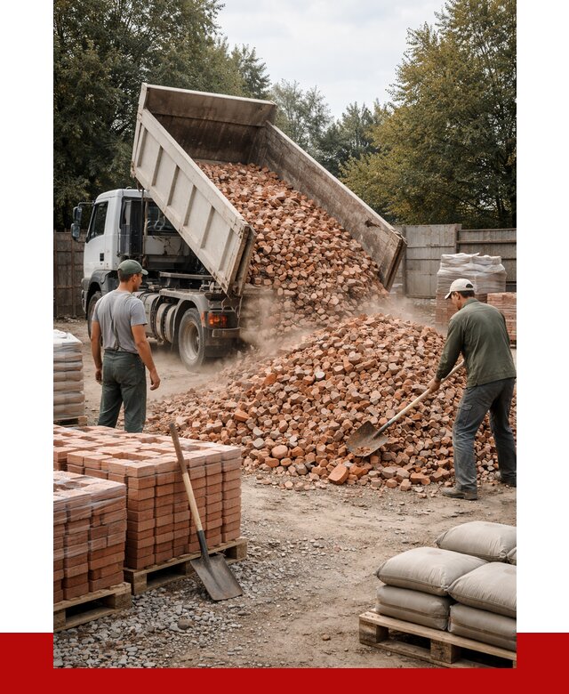 Бой кирпича в Рузаевке с доставкой от 4355 руб/куб | ПРОНЕРУДРзв