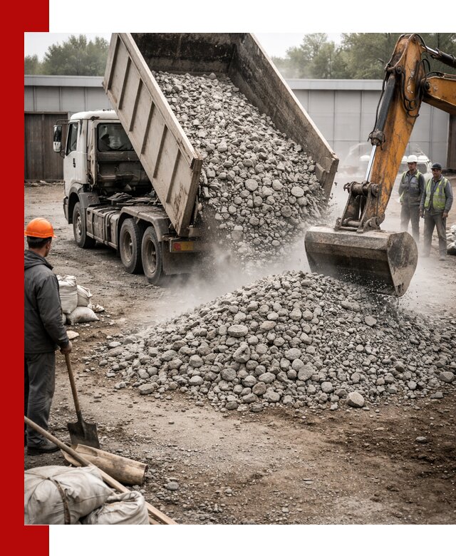 Доставка дробленого бетона в Рузаевке оптом и в розницу