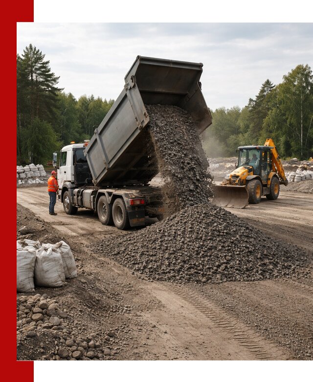 Доставка дробленого асфальта в Рузаевке для дорожных работ