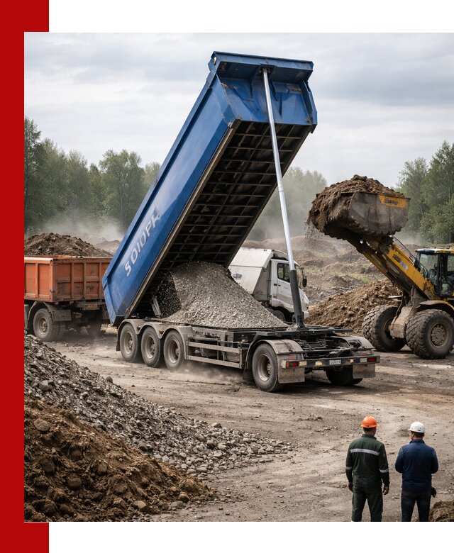 Аренда тонар 40 тонн в Рузаевке с доставкой материалов