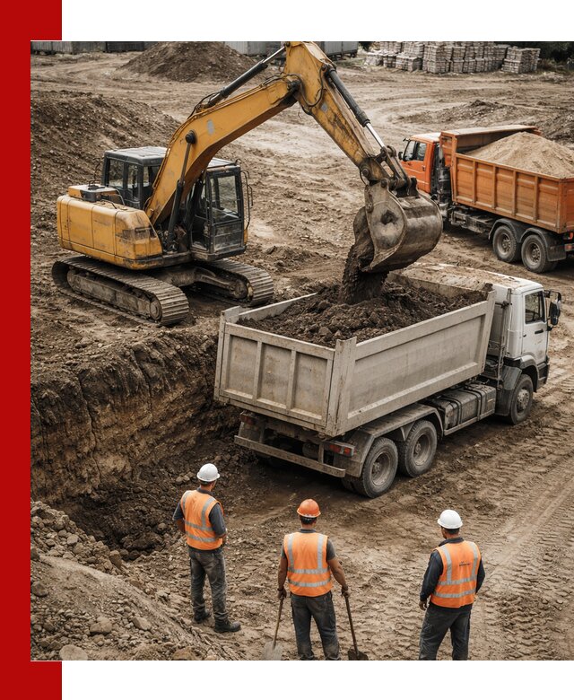 Разработка грунта для строительства и благоустройства в Рузаевке