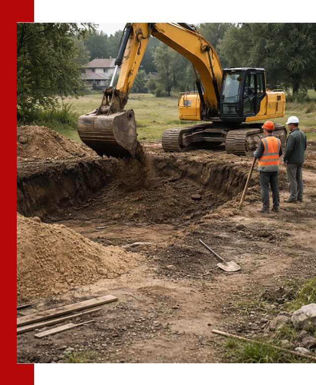 Рытье котлована под фундамент в Рузаевке (быстро и недорого)