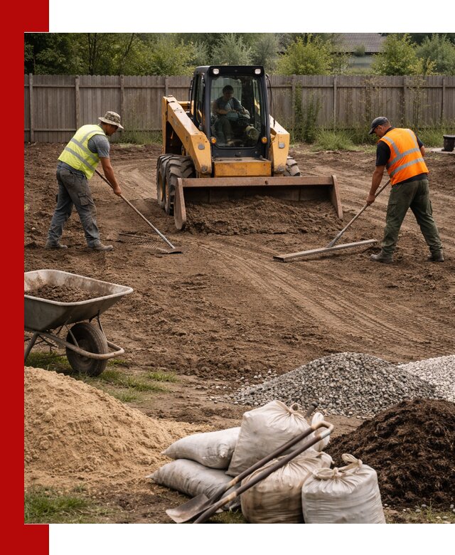 Выравнивание участка под строительство и благоустройство в Рузаевке