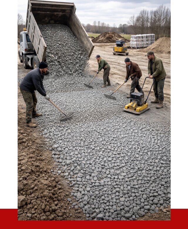 Устройство щебеночной подушки в Рузаевке от 4666 р. ПРОНЕРУДРзв