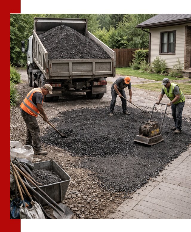 Асфальтовая крошка для двора с доставкой в Рузаевке